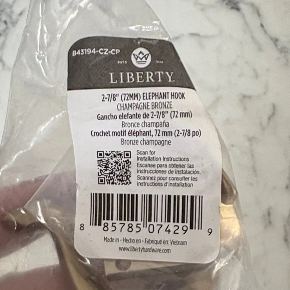 Liberty Bronze Elephant Wall Hook